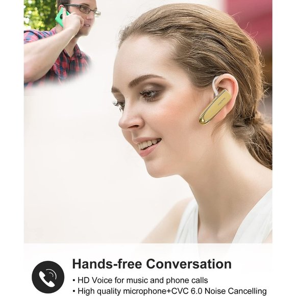 V5.0 Wireless Headset with Microphone 24 Hrs Driving 60 Days Standby Time - Picture 2 of 8